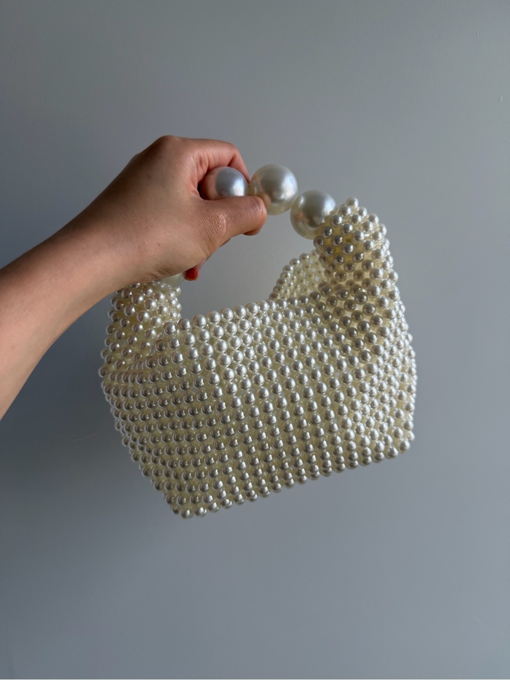 Pearl Beaded Mini Handbag